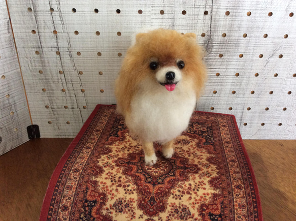 めぐ様確認用羊毛フェルトポメラニアン犬ハンドメイドオーダー