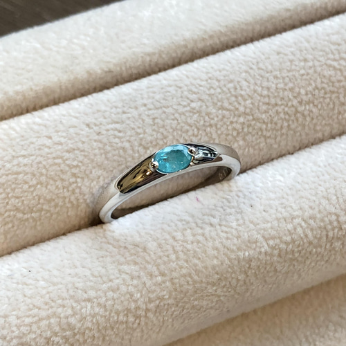 ブラジル産天然パライバトルマリンプラチナ950リング 指輪・リング