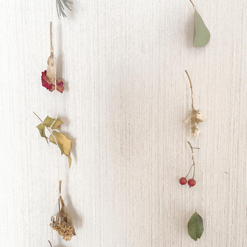 フラワー モビール ロング 1m 3本 ＊シャビー＆ナチュラル ガーランド