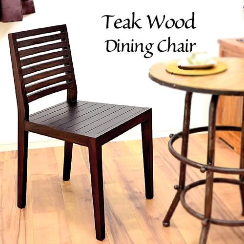 在庫セール ダイニングチェア チーク材 ダークブラウン イス