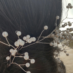 小枝の髪飾り    成人式～卒業式  お祝いの髪飾り 5枚目の画像
