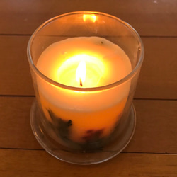 ボタニカルキャンドル　SOY candle glassdomeサイズ 4枚目の画像