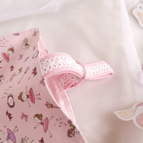 ♡゜.+° バレリーナ 上履き入れ ゜+.゜♡ バレリーナ刺繍の上靴袋/ミルキーピンク – bojji 公式