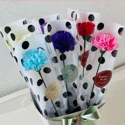 モールフラワー/チューリップ ミニブーケ 一輪 母の日 卒園 卒業 お