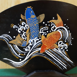 端午の節句/飾り兜と命名板(木工アート) 5枚目の画像