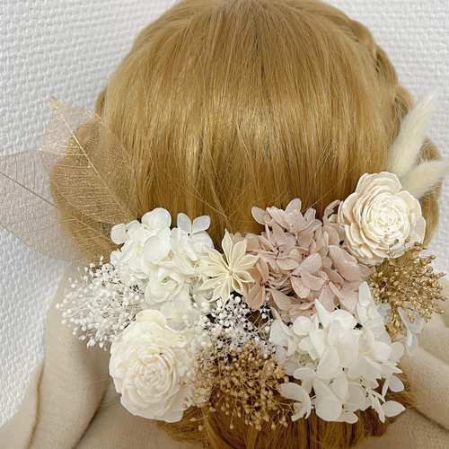 アーティフィシャルフラワー 14 髪飾り 成人式 ヘッドドレス ヘアピン 