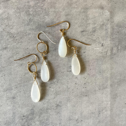 marjoram 天然石ピアス