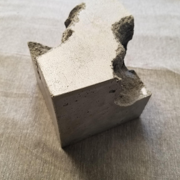 FP1462 ハンドメイド センメント　コケリュウム　置物　オブジェ　 コンクリート置物　オブジェ モルタル 置物 1枚目の画像