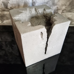 FP1461　ハンドメイド センメント　コケリュウム　置物　オブジェ　 コンクリート置物　オブジェ モルタル 置物 2枚目の画像