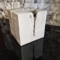 FP1461　ハンドメイド センメント　コケリュウム　置物　オブジェ　 コンクリート置物　オブジェ モルタル 置物 4枚目の画像
