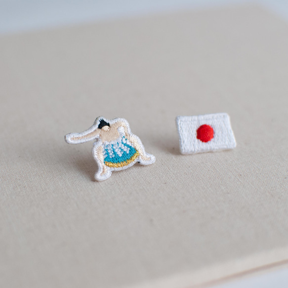 刺繍ピンズ【すもう】 2枚目の画像