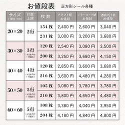 【透明・正方形シール】ハーバリウムシール／ハーバリウムラベル／サンキューシール／アクセサリー台紙を梱包したギフト箱にも★ 2枚目の画像