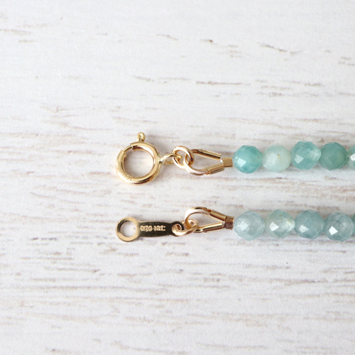 14kgf グランディディエライト ラウンドカット ブレスレット