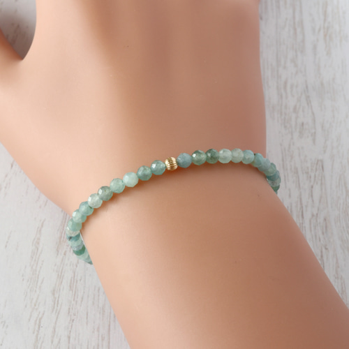 14kgf グランディディエライト ラウンドカット ブレスレット