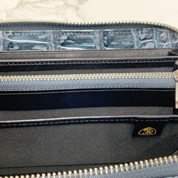 日本製　クロコダイル　ロングウォレット　上質　長財布　ラウンドファスナー　エキゾチックレザー 6枚目の画像