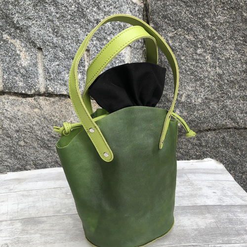 グリーンレザー ハンドバッグ ミニマ】レザートートバッグ L 3WAY 本革 A4サイズ ビジネスバッグ