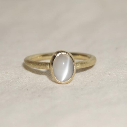 1点もの ハンドメイド＞【ムーンストーンリング】 ハンドメイド・1点物