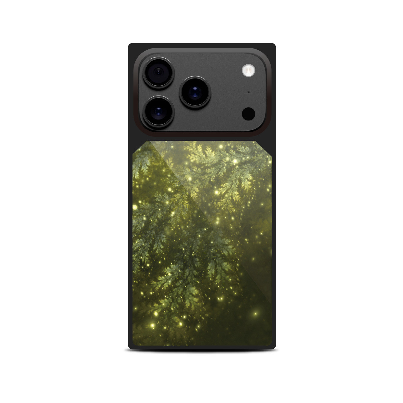 静翠 - 和風 四角型 強化ガラスiPhoneケース/iPhone17/17Pro/17ProMax/Airも対応