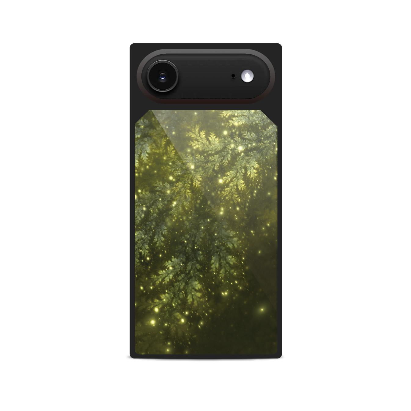 静翠 - 和風 四角型 強化ガラスiPhoneケース/iPhone17/17Pro/17ProMax/Airも対応