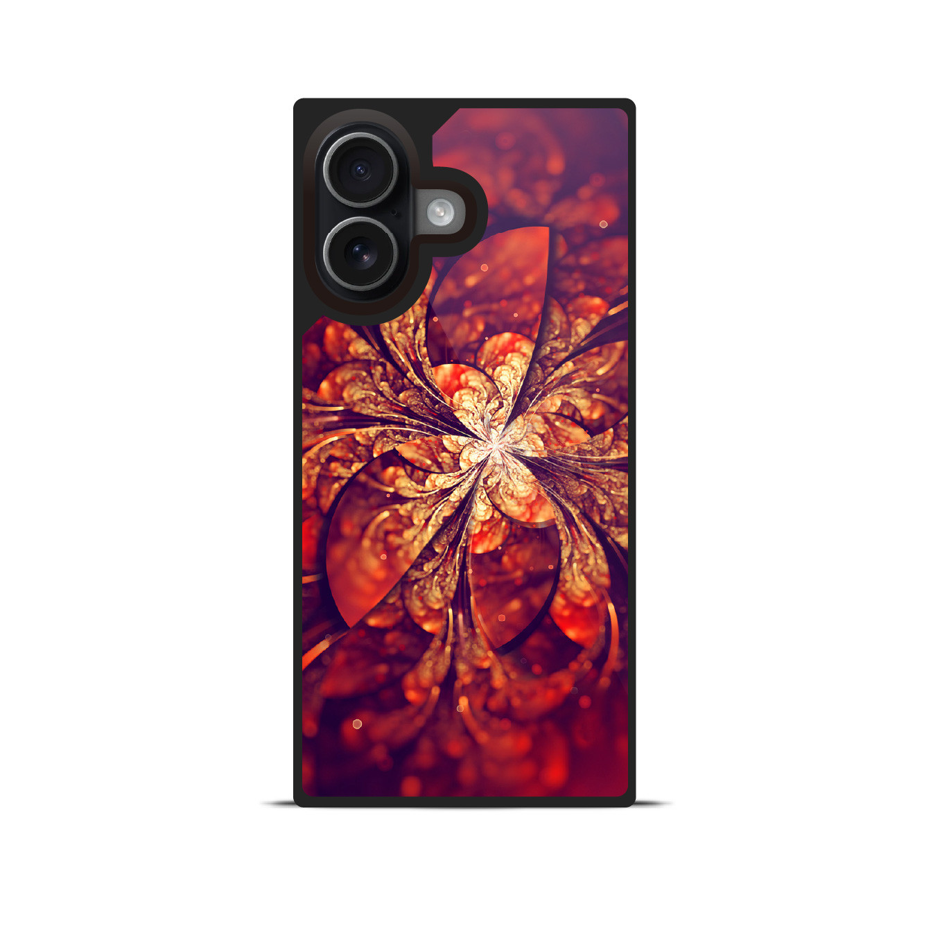 彩鏡 - 和風 四角型 強化ガラスiPhoneケース/iPhone17/17Pro/17ProMax/Airも対応