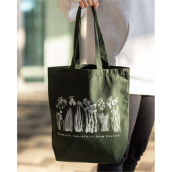 ［着る山菜］山菜トートバッグ（グリーン）M 3枚目の画像