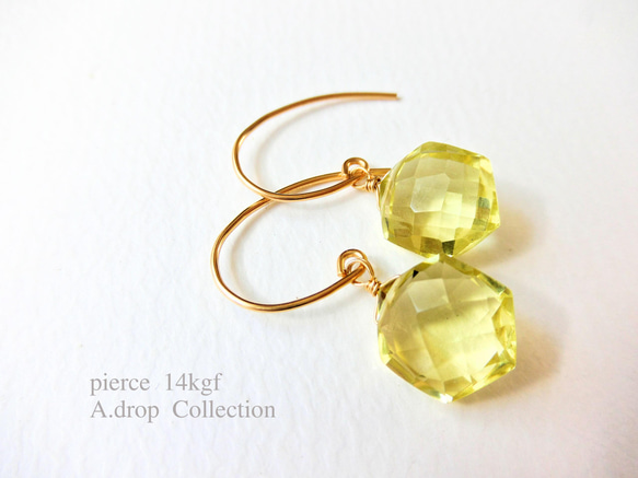 MARIHA(マリハ) Organic Gems ピアス レモンクォーツ S K18