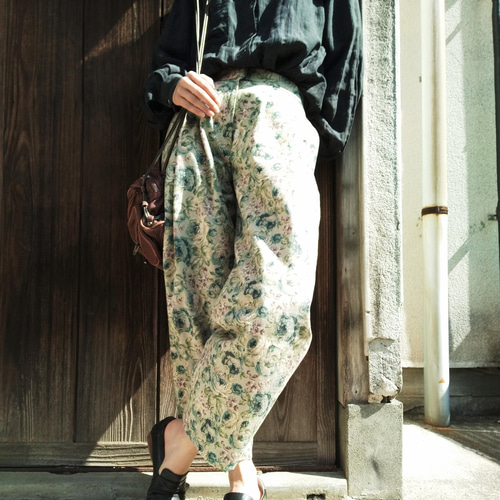 yuni フラワープリント ペチパンツ yuni ユニ フラワープリントパンツ