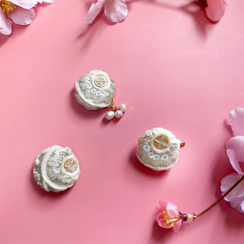 コロンと可愛いヘアゴムorヘアピン