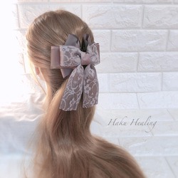 ココアレース バンスクリップ 65mm 90mm ヘアクリップ・バナナクリップ