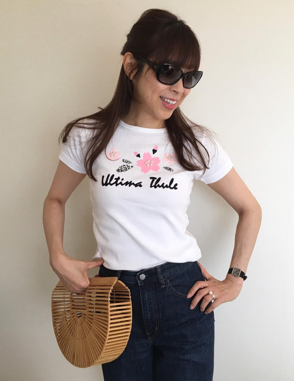 大人のためのお洒落なＴシャツ（サクラ） 2枚目の画像