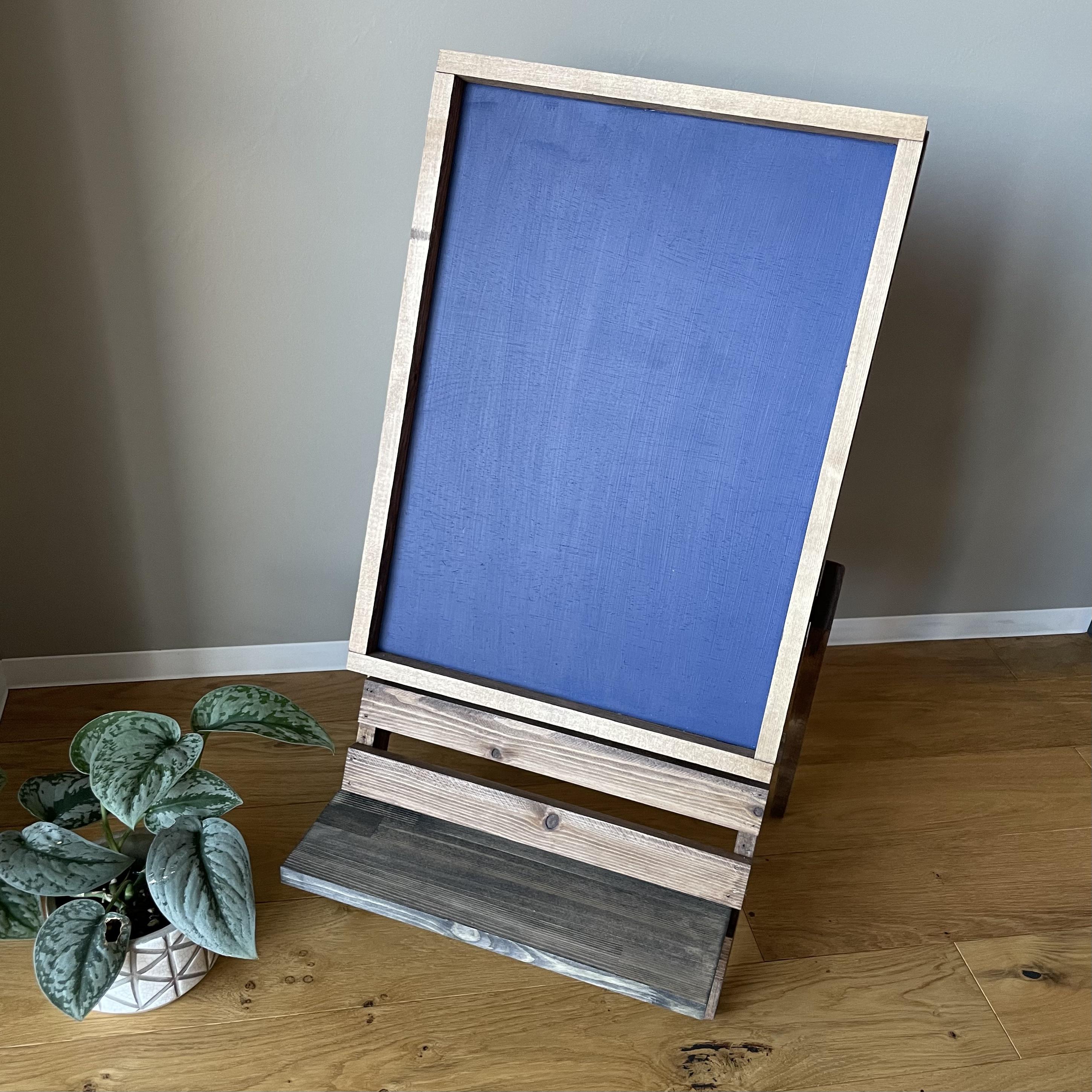 ホワイトウッドのプランタースタンド / 黒板看板