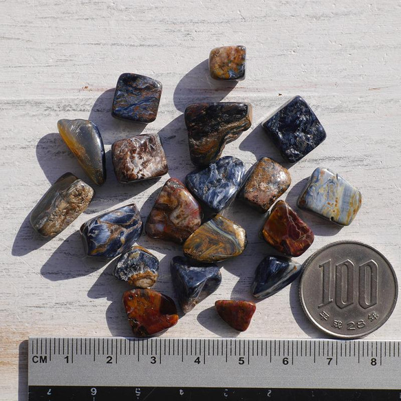 天然石ピーターサイト約20g分詰合せテンペストストーン大粒さざれ石約8～18mm穴なし[sa-220216-01] 5枚目の画像