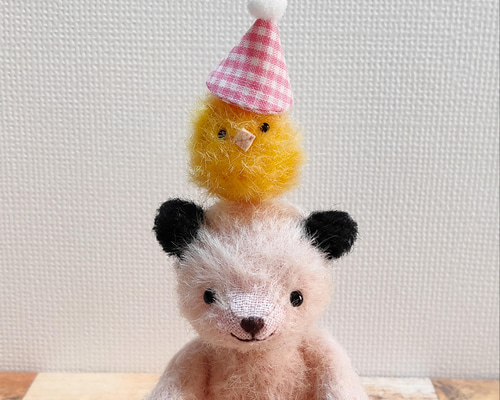 クマさん 〈ピーチピンク〉 スーティタイプ テディベア