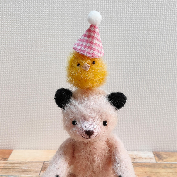 クマさん 〈ピーチピンク〉 スーティタイプ テディベア