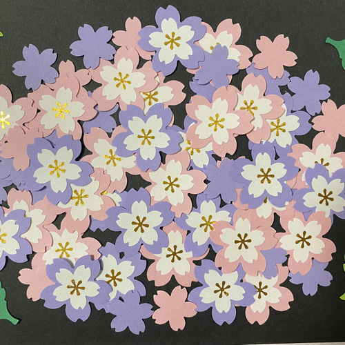 ⑤クラフトパンチ さくら 桜 イベント 春 花 壁面飾り