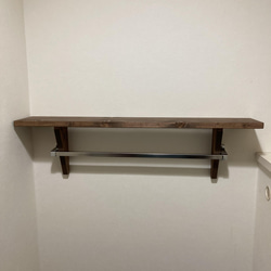 ハンドメイド　ハートのティッシュシェルフ タオルホルダーつき ハートのティッシュシェルフ タオルホルダーつき タオルハンガー