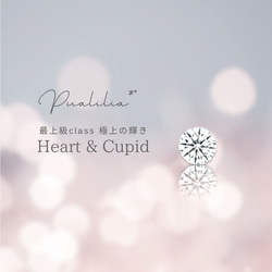 *Pualilia* 付けっぱなしOK‼️ 極上の輝き~Heart Cupid~3mm・4mmベゼル/SUS316L 3枚目の画像