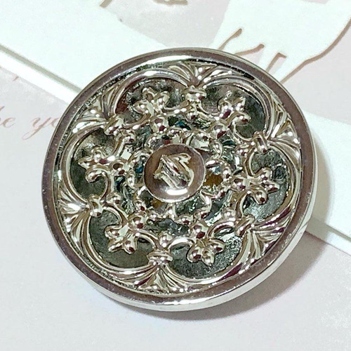 25mm 1個】 ◇lt25◇ ガラスボタン レトロボタン アンティーク 