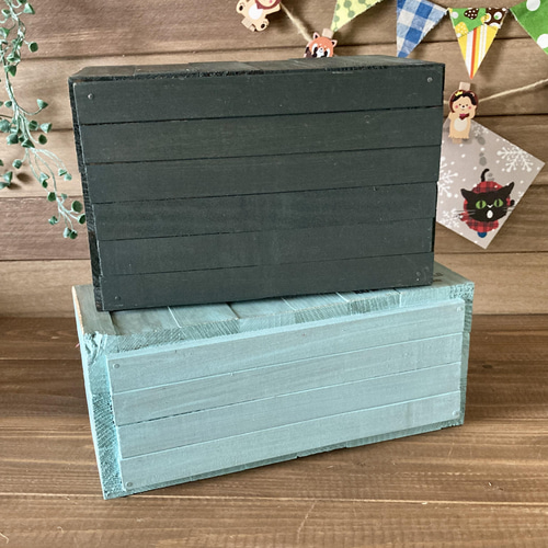 ハンドメイド手作り 収納ボックス 木箱 木製 小物入れ 端材 DIY