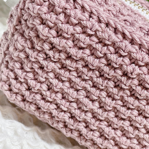かぎ針編み】ストライプ ファスナーポーチの編み方♪ Crochet