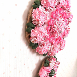 ♡桜♡　つまみ細工　二連壁飾り 3枚目の画像