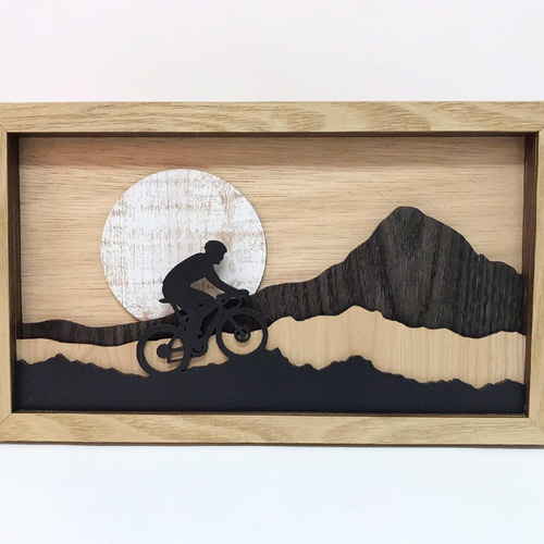 自転車 立体アート ウォールデコレーション インテリア 壁掛け
