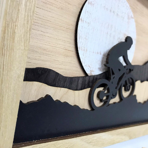自転車 立体アート ウォールデコレーション インテリア 壁掛け