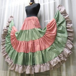 25ヤードスカート フレアスカート ベリーダンス ジプシースカート