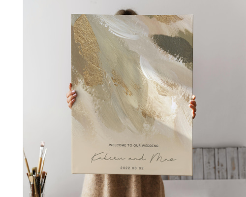 最短3日以内発送！ウェルカムボード 油絵風 msh003 ウェルカム