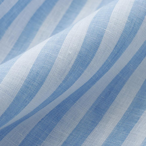 亞麻牧師風格套頭衫（條紋/藍色）TP12。 第8張的照片
