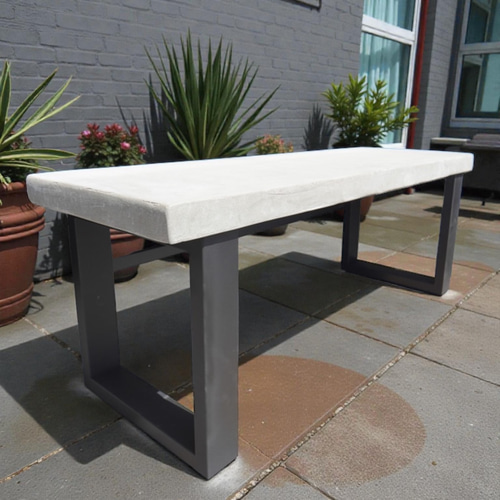 モルタル×アイアン ベンチ ソファ・ベンチ tumugu-kobo 通販 13440626