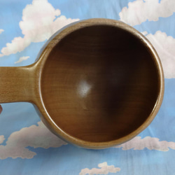 　朴の木の一木彫りコーヒーカップ 8枚目の画像