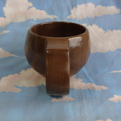 　朴の木の一木彫りコーヒーカップ 7枚目の画像