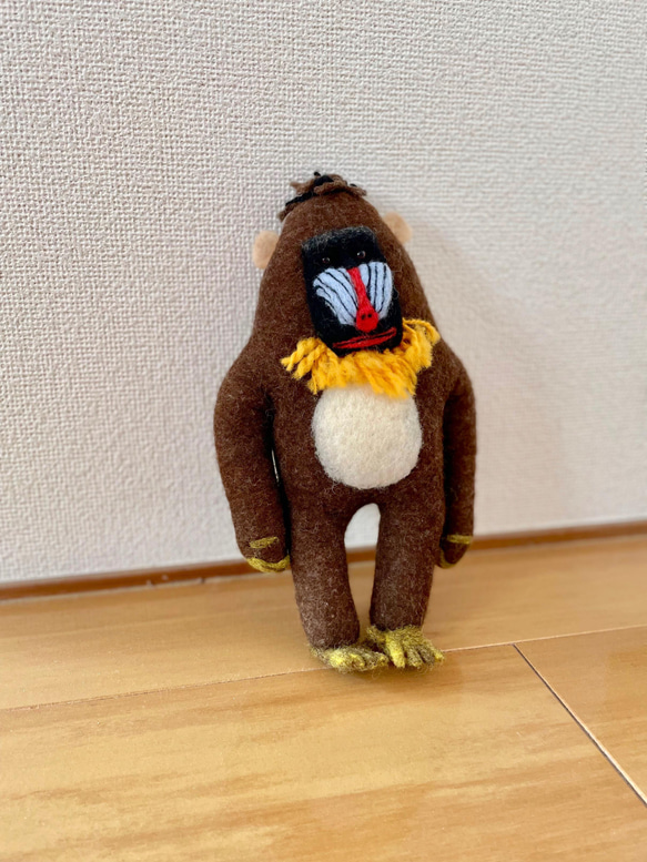 マンドリルのぬいぐるみ 2枚目の画像